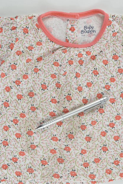Baby Boden Size 0 (6-12 months) Floral T-shirt