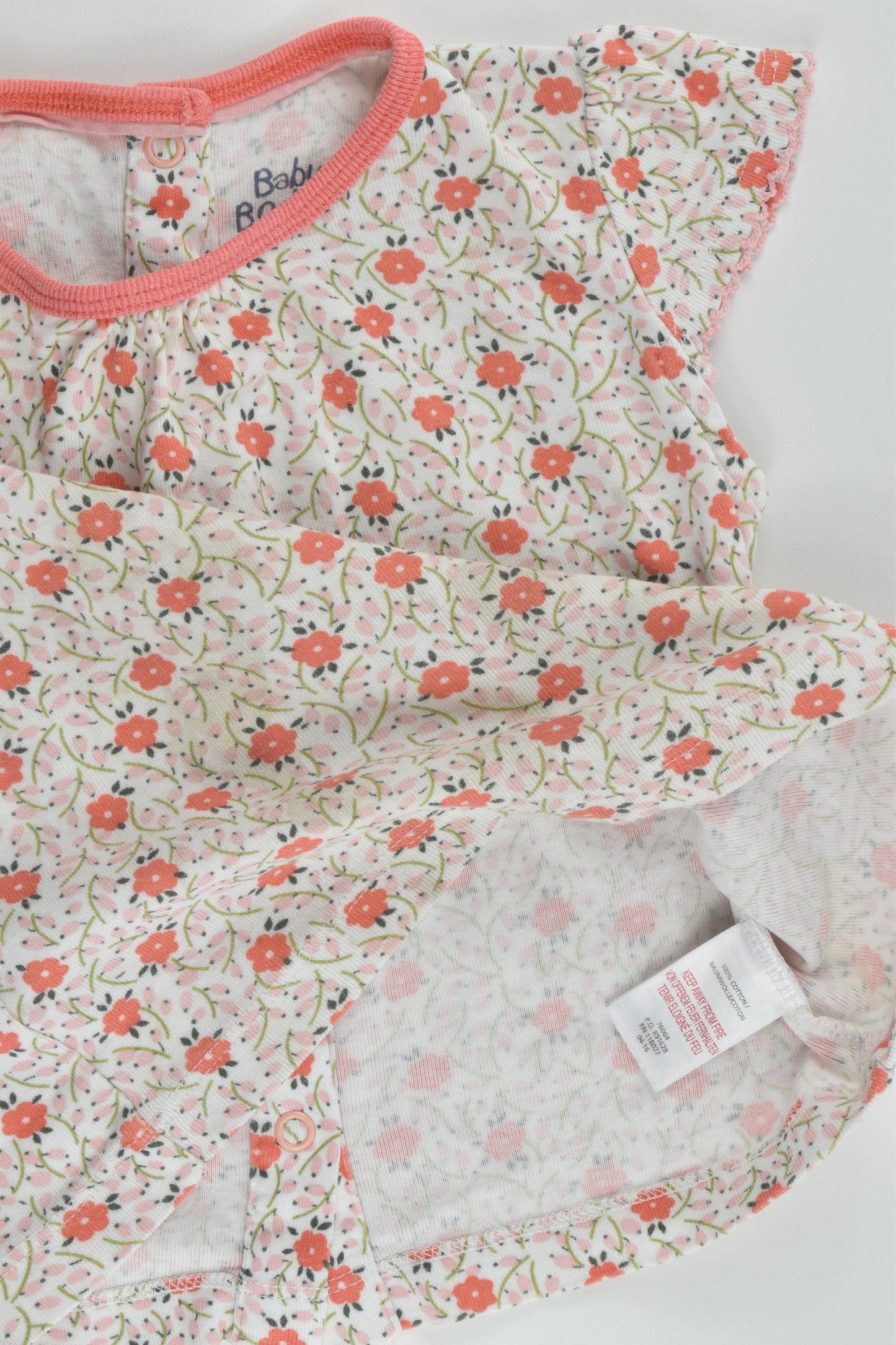 Baby Boden Size 0 (6-12 months) Floral T-shirt