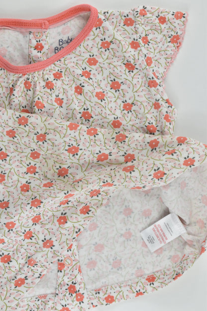 Baby Boden Size 0 (6-12 months) Floral T-shirt