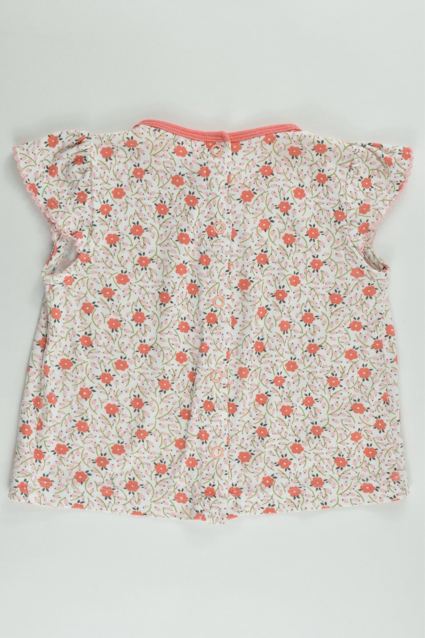 Baby Boden Size 0 (6-12 months) Floral T-shirt