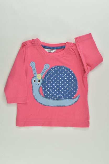 Baby Boden Size 00 (3-6 months) Snail Top