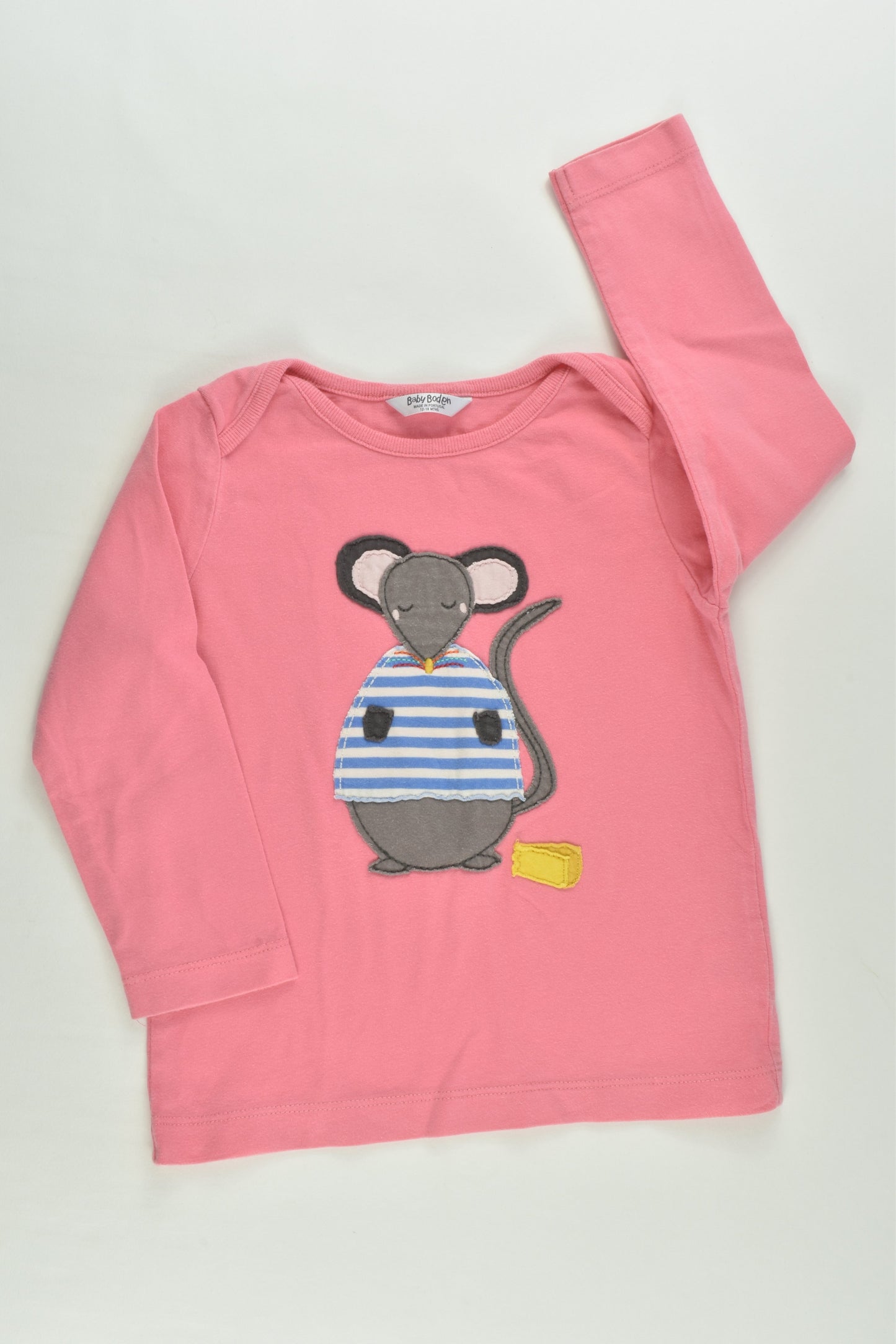 Baby Boden Size 1 (12-18 months) Mouse Top