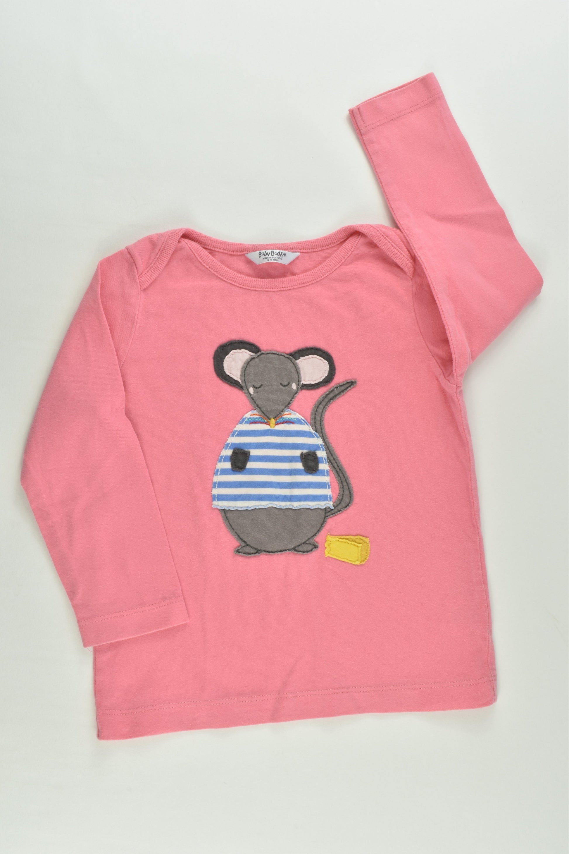 Baby Boden Size 1 (12-18 months) Mouse Top