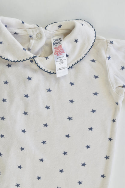 Baby Boden Size 12-18 months Stars Bodysuit