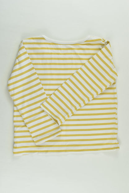 Baby Boden Size 2 (18-14 months) Striped Bunny Top