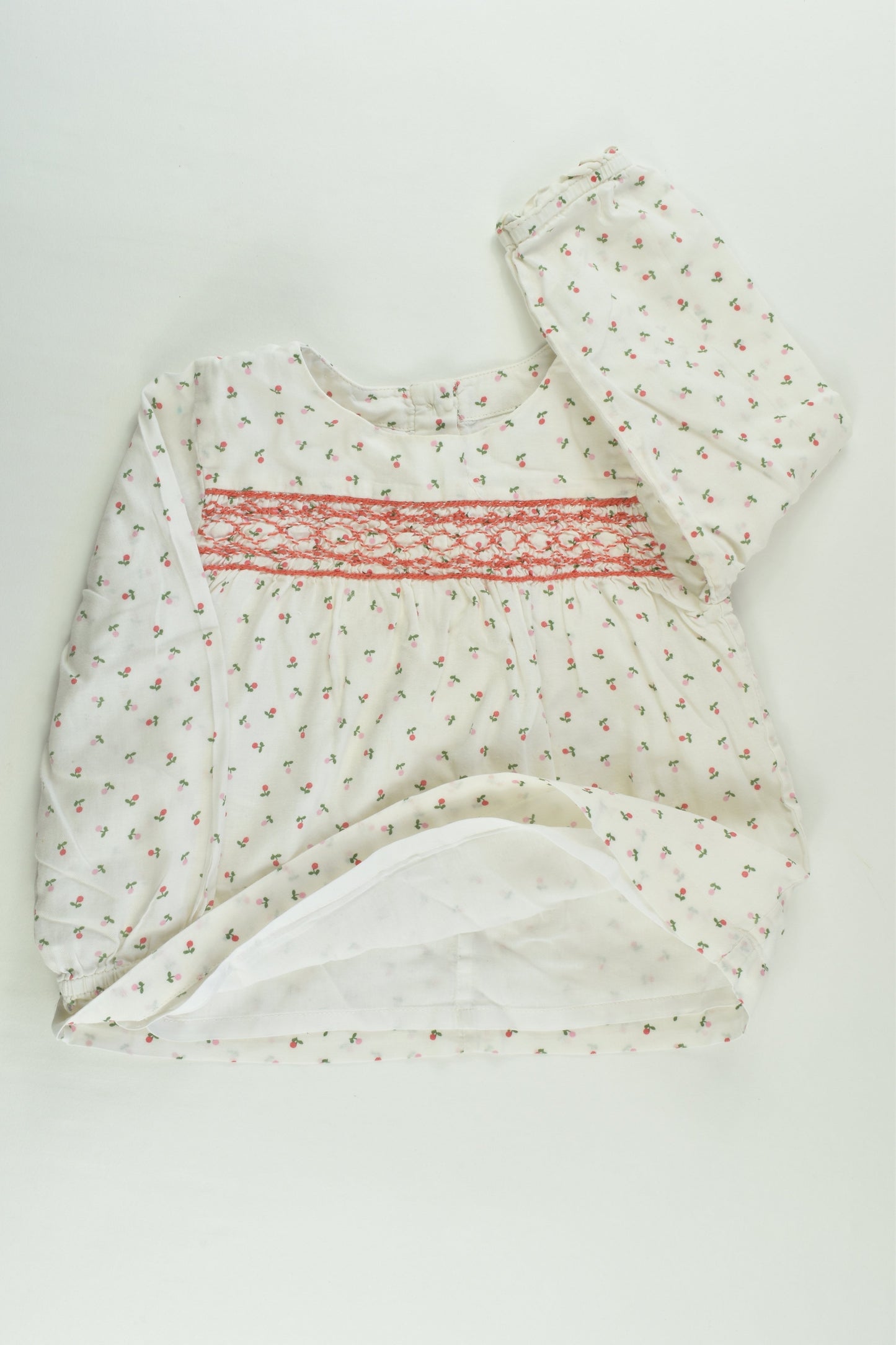 Baby Boden Size 2 (18-24 months) Lined Smocked Blouse