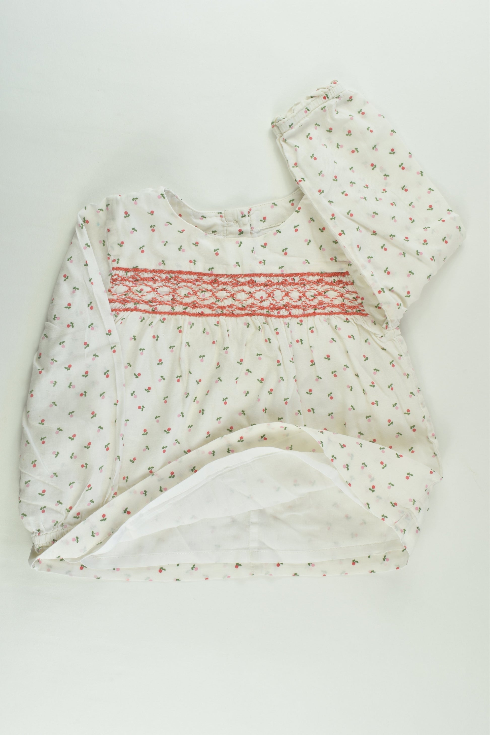 Baby Boden Size 2 (18-24 months) Lined Smocked Blouse