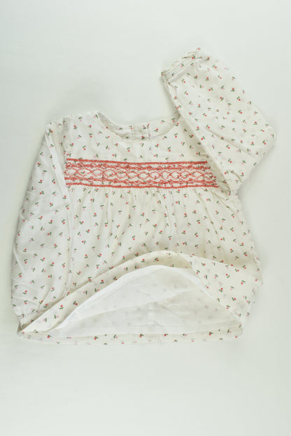 Baby Boden Size 2 (18-24 months) Lined Smocked Blouse
