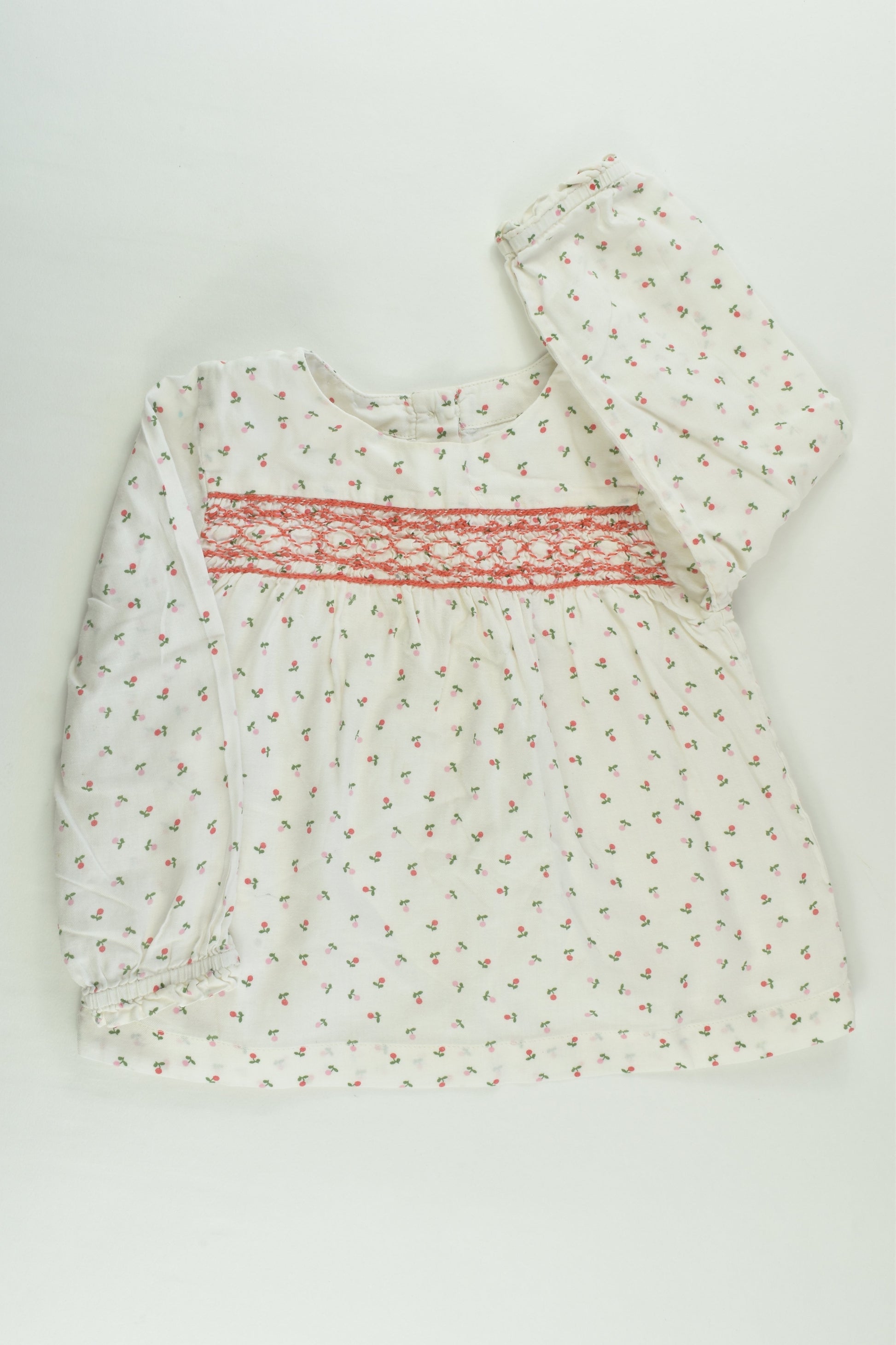 Baby Boden Size 2 (18-24 months) Lined Smocked Blouse