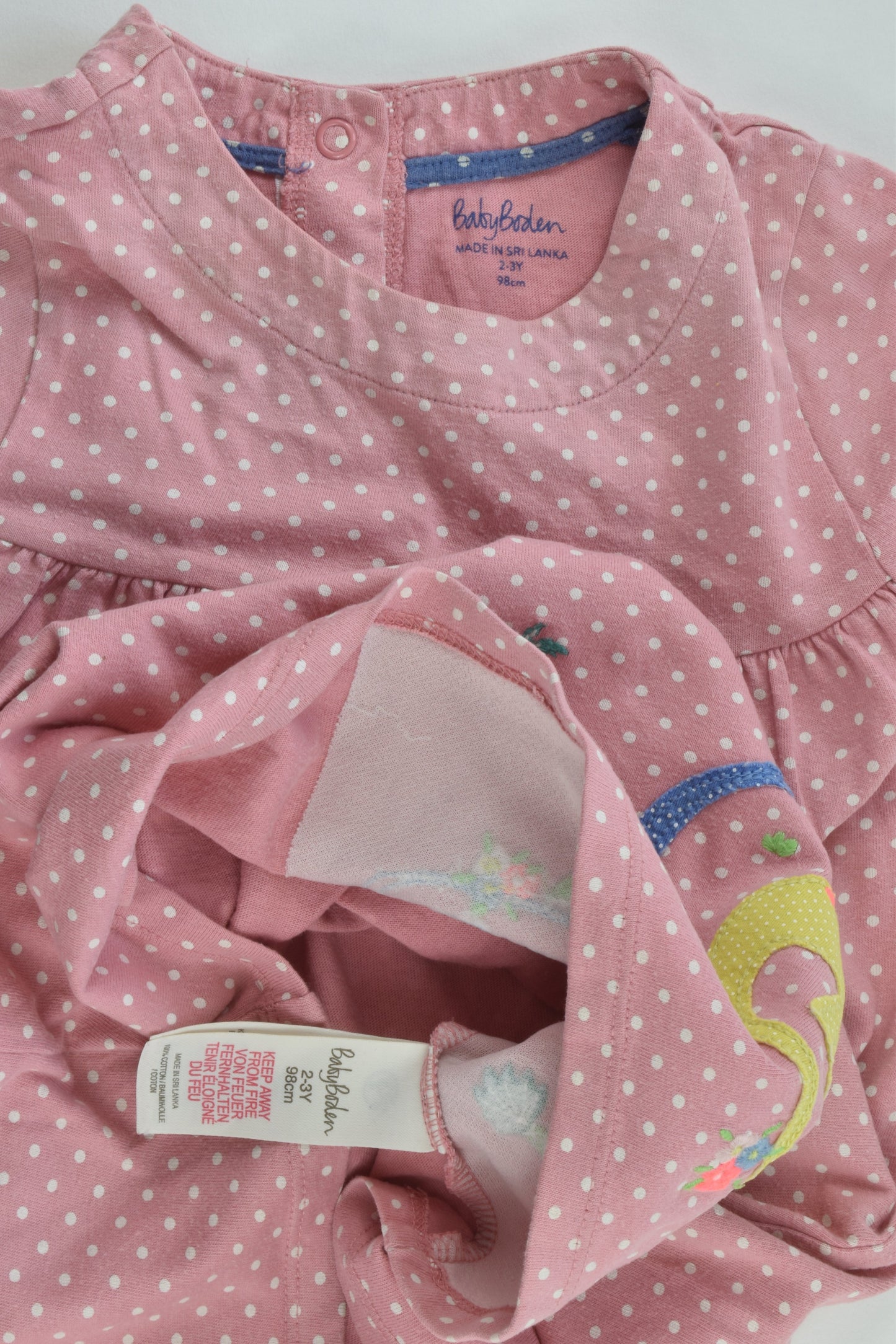 Baby Boden Size 2-3 (98 cm) Dinosaur Dress
