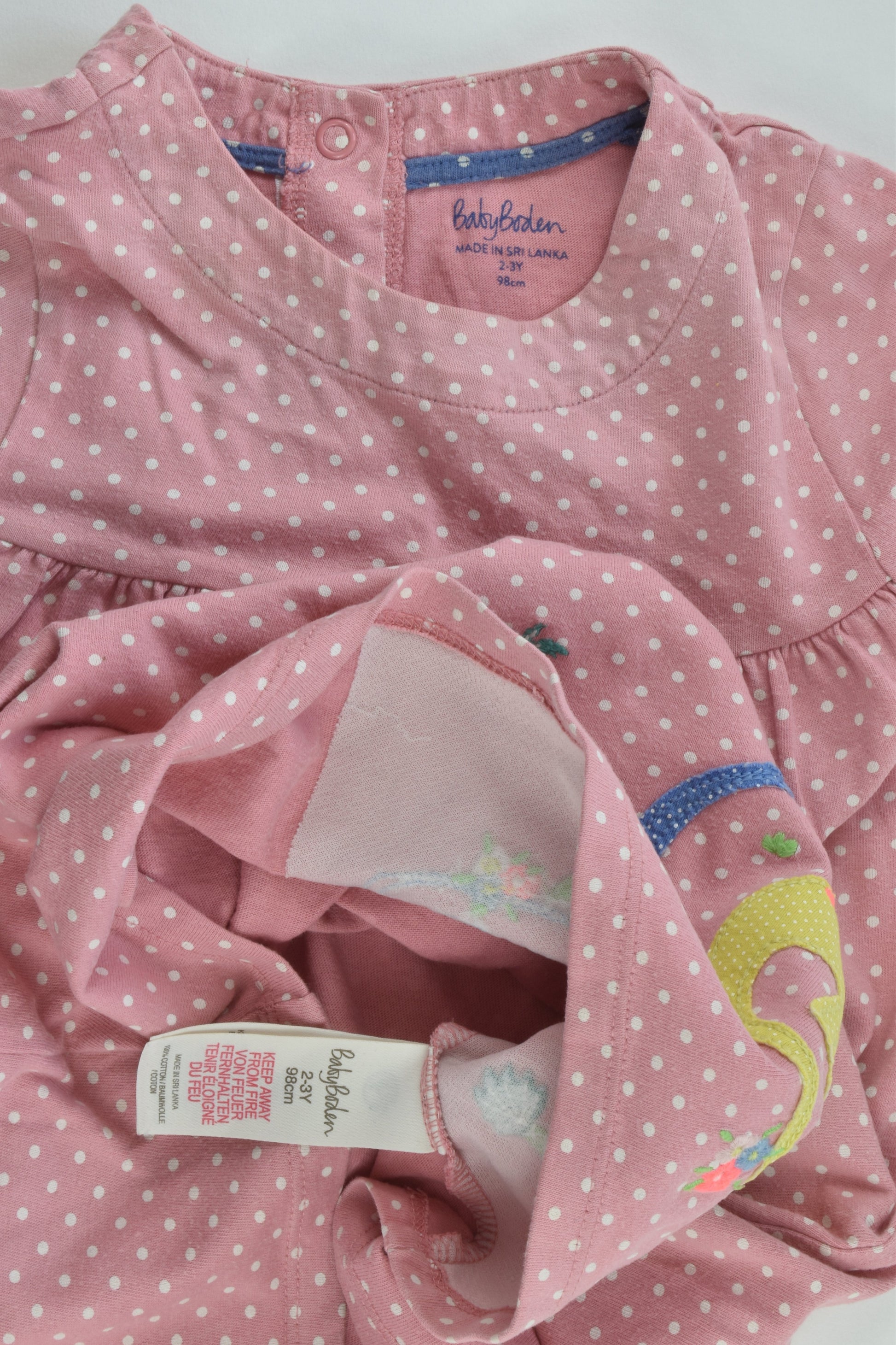 Baby Boden Size 2-3 (98 cm) Dinosaur Dress