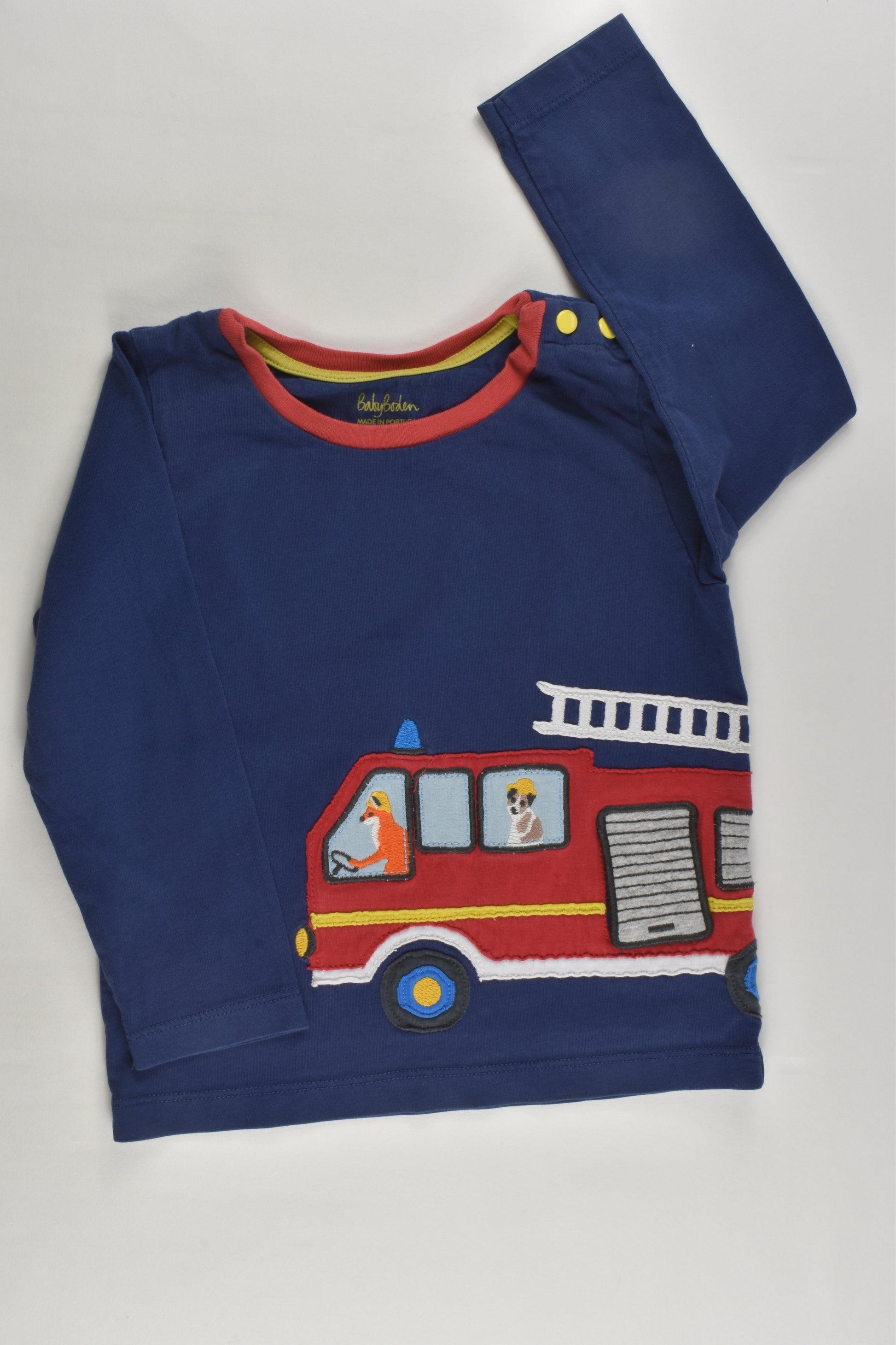 Baby Boden Size 2-3 (98 cm) Fire Engine Top