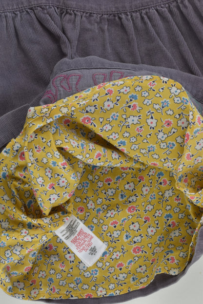 Baby Boden Size 2-3 Liberty Print Lined Elephant Cord Dress