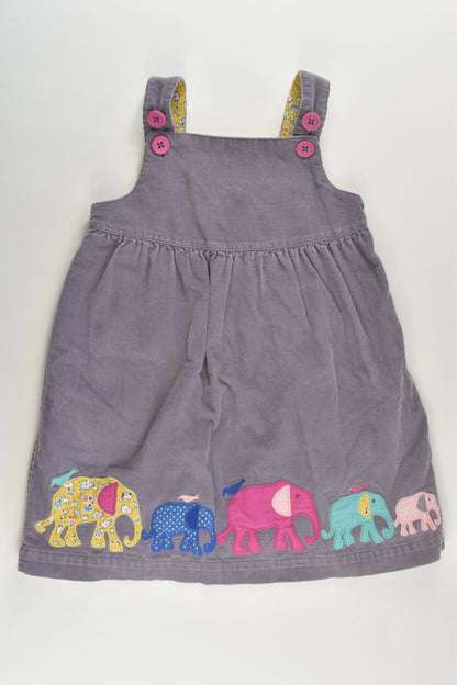 Baby Boden Size 2-3 Liberty Print Lined Elephant Cord Dress