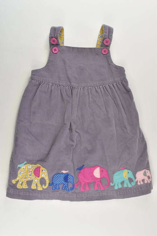 Baby Boden Size 2-3 Liberty Print Lined Elephant Cord Dress