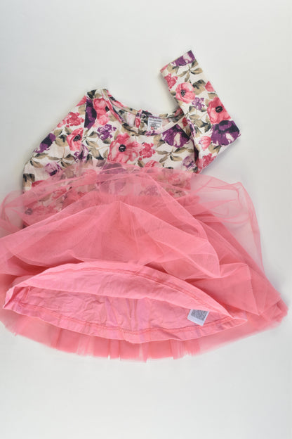 Baby Charlie & Me Size 0 (6-12 months) Floral Tulle Dress