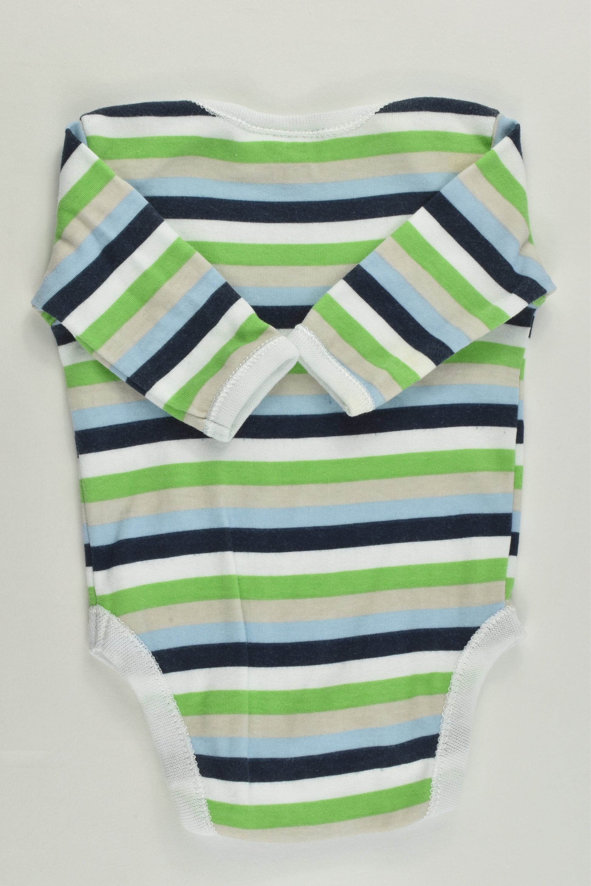 Baby Club Size 0000 Striped Bodysuit