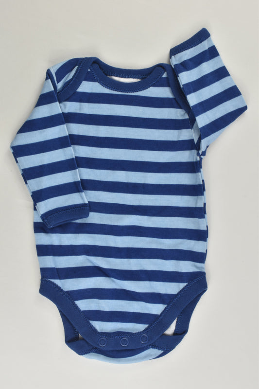 Baby Club Size 0000 Striped Bodysuit