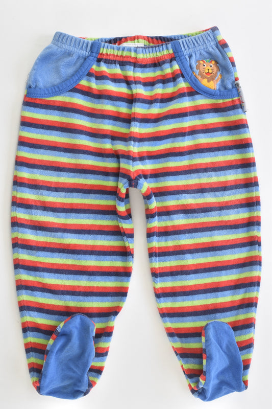 Baby Einstein by Target Size 1 Footed Striped Velour Pants