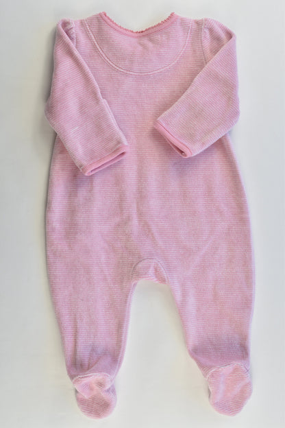 Baby Gap Size 0-3 months Striped Footed Velour Romper