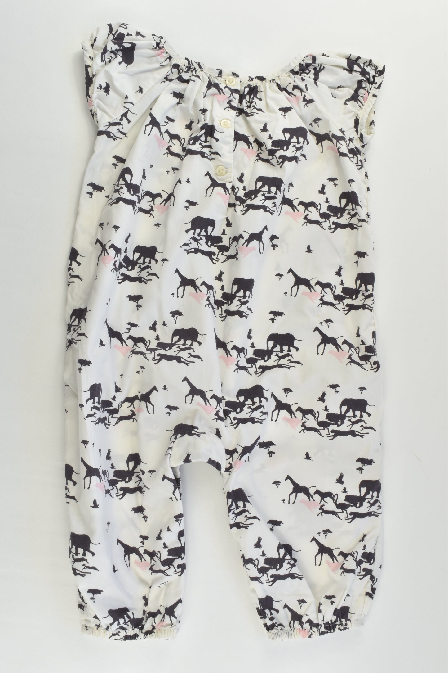Baby Gap Size 0 (6-12 months) Safari Animals Playsuit