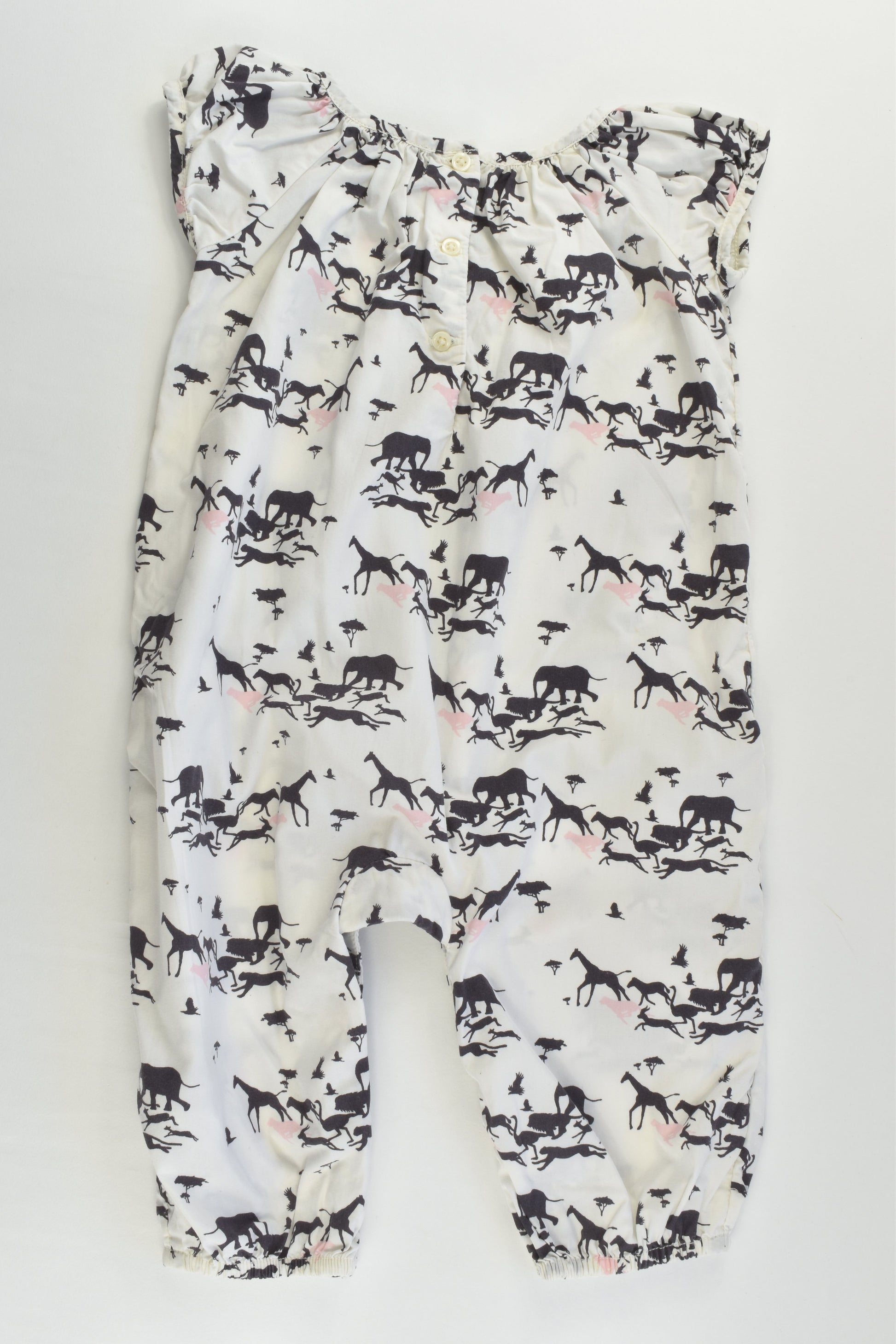 Baby Gap Size 0 (6-12 months) Safari Animals Playsuit