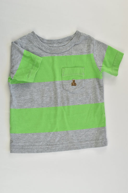 Baby Gap Size 00 (3-6 months) Striped T-shirt