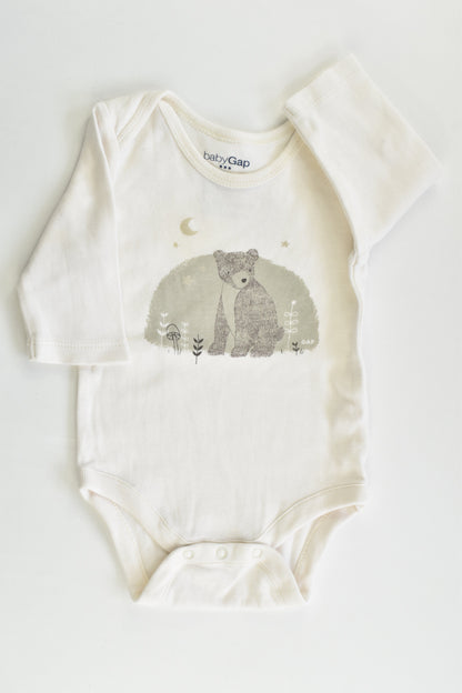 Baby Gap Size 000 (0-3 months) Bear Bodysuit