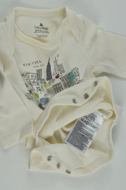 Baby Gap Size 000 (0-3 months) 'New York' Bodysuit