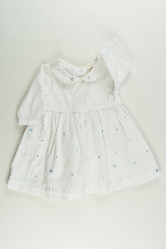 Baby Gap Size 000 (Newborn, 3-6 months) Stars Lined Dress