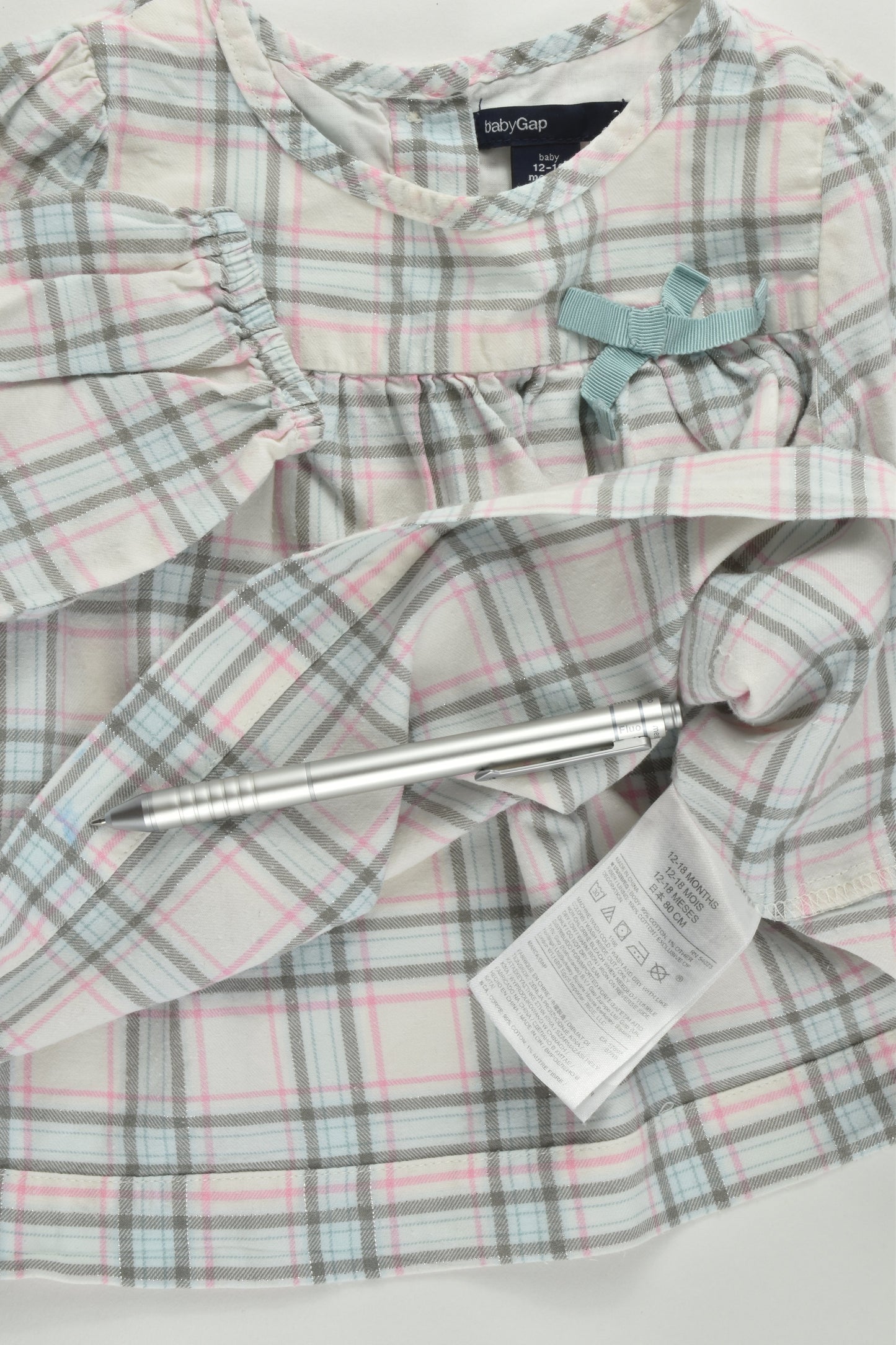Baby Gap Size 1 (12-18 months) Checked Blouse