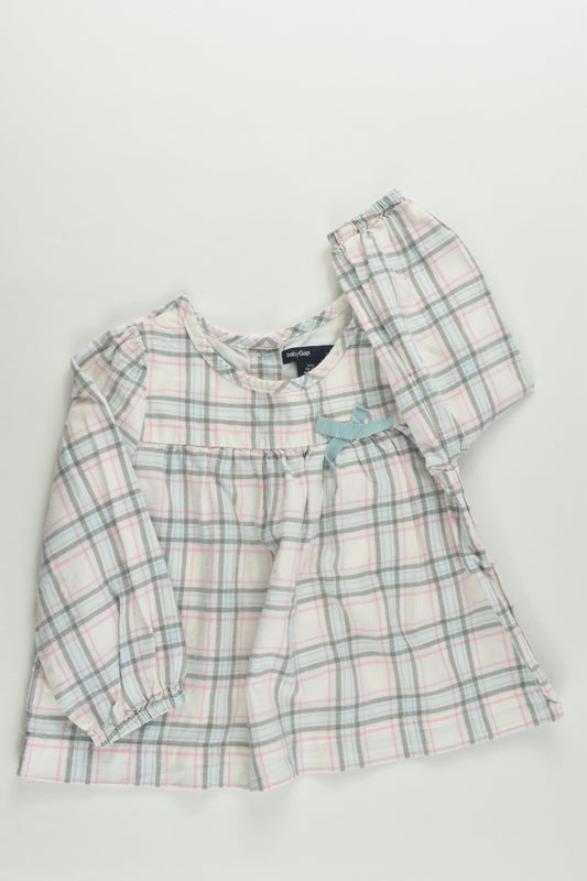 Baby Gap Size 1 (12-18 months) Checked Blouse