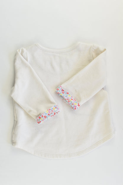 Baby Gap Size 1 (12-18 months) Liberty Print Hedgehog Sweater