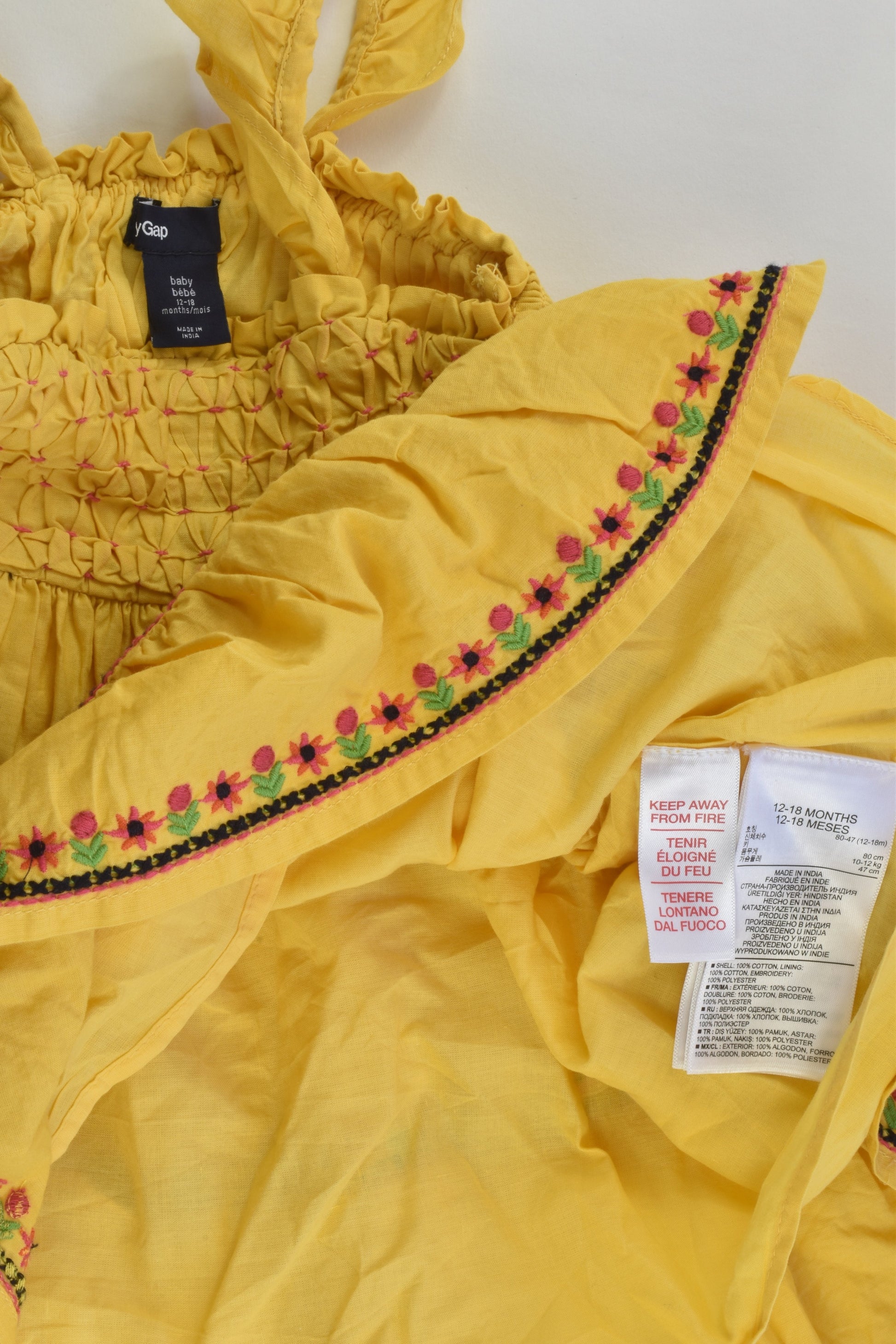 Baby Gap Size 1 (12-18 months) Lined Dress
