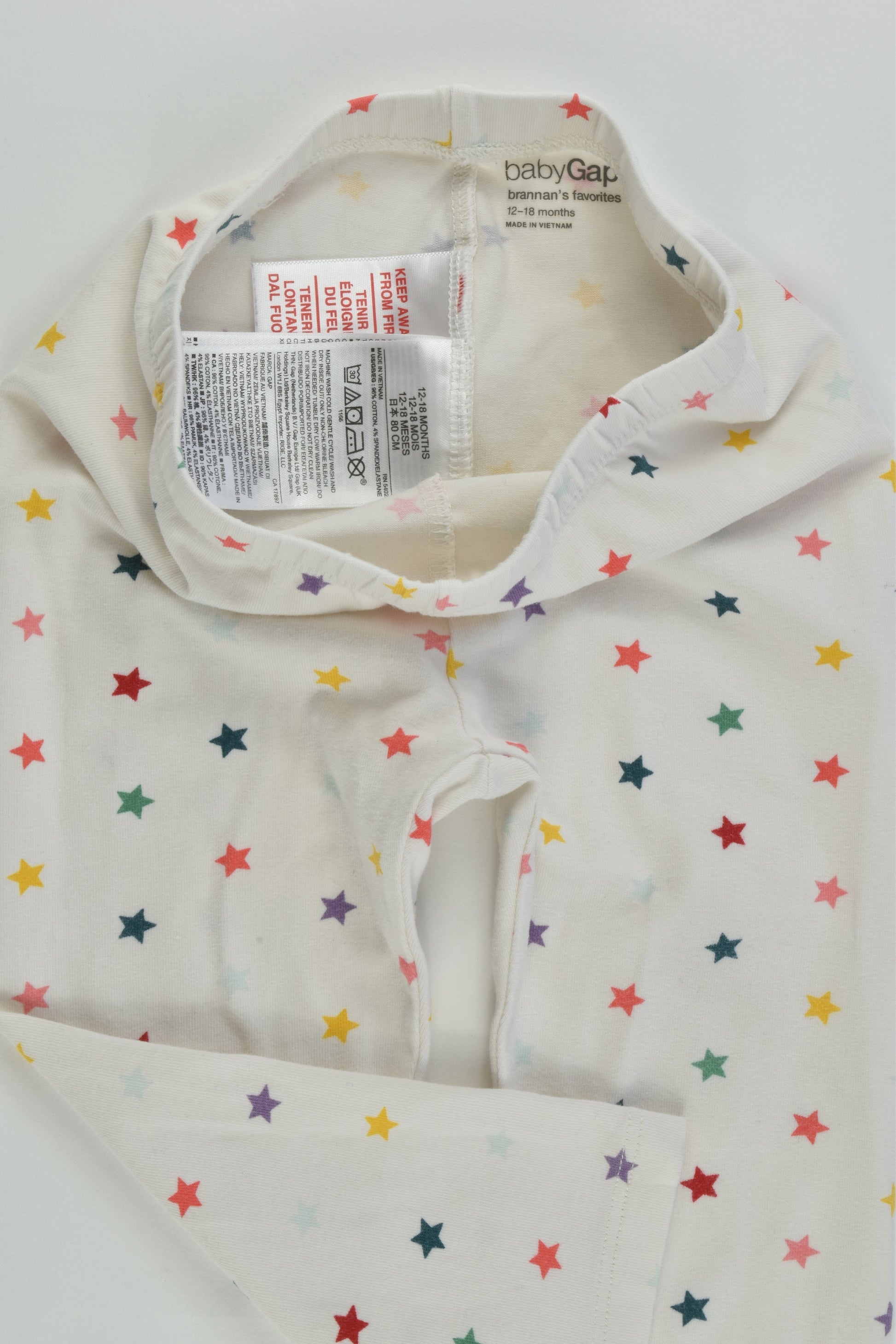Baby Gap Size 1 (12-18 months) Stars Leggings