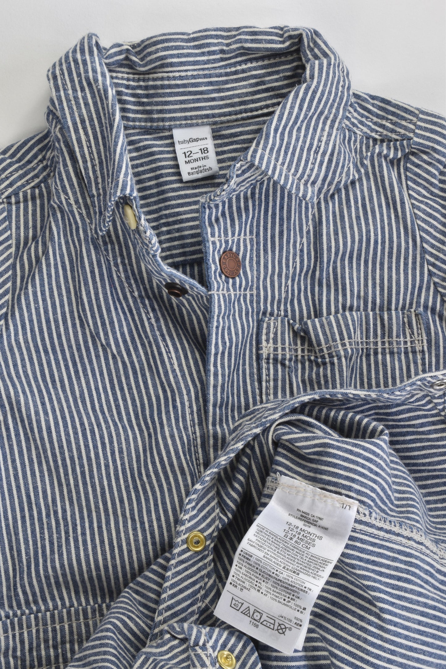 Baby Gap Size 1 (12-18 months) Striped Playsuit