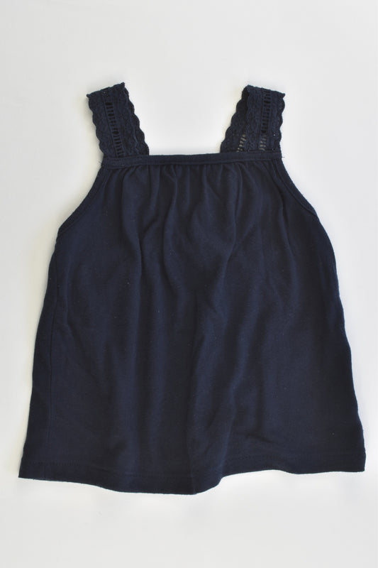 Baby Gap Size 1-2 (18-24 months, 90 cm) Lace Sleeves Top