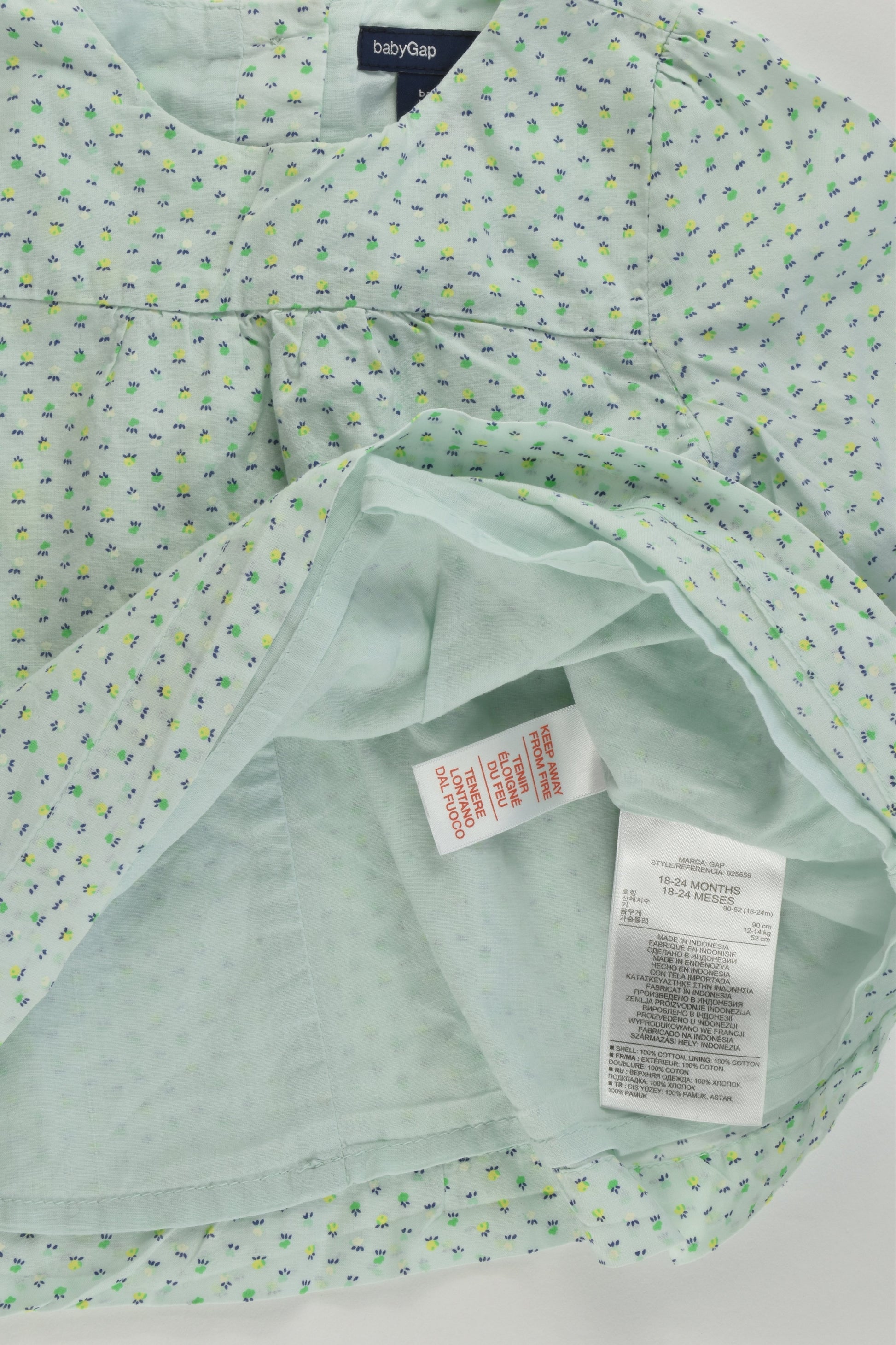 Baby Gap Size 1-2 (18-24 months, 90 cm) Lined Blouse