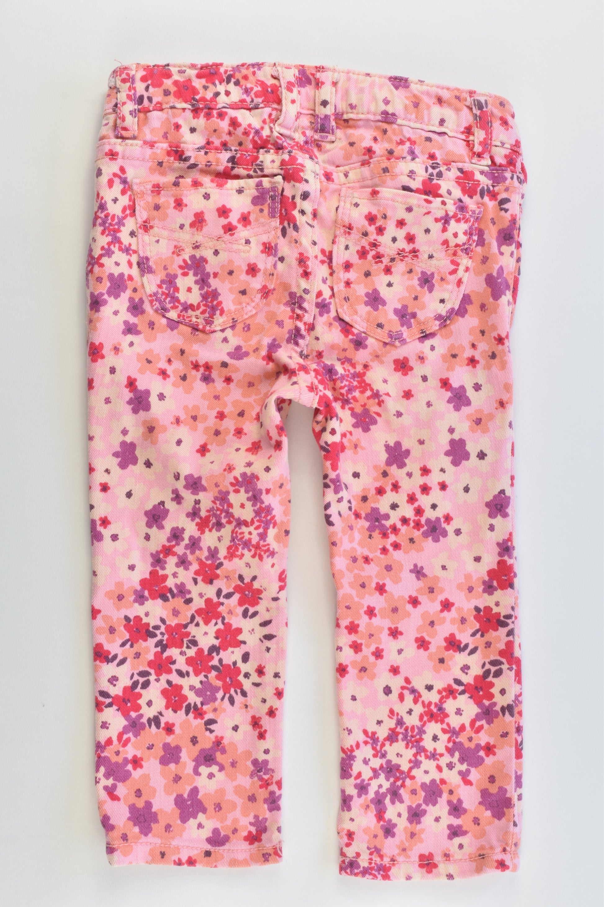 Baby Gap Size 1-2 (18-24 months) Stretchy Floral Mini Skinny Pants