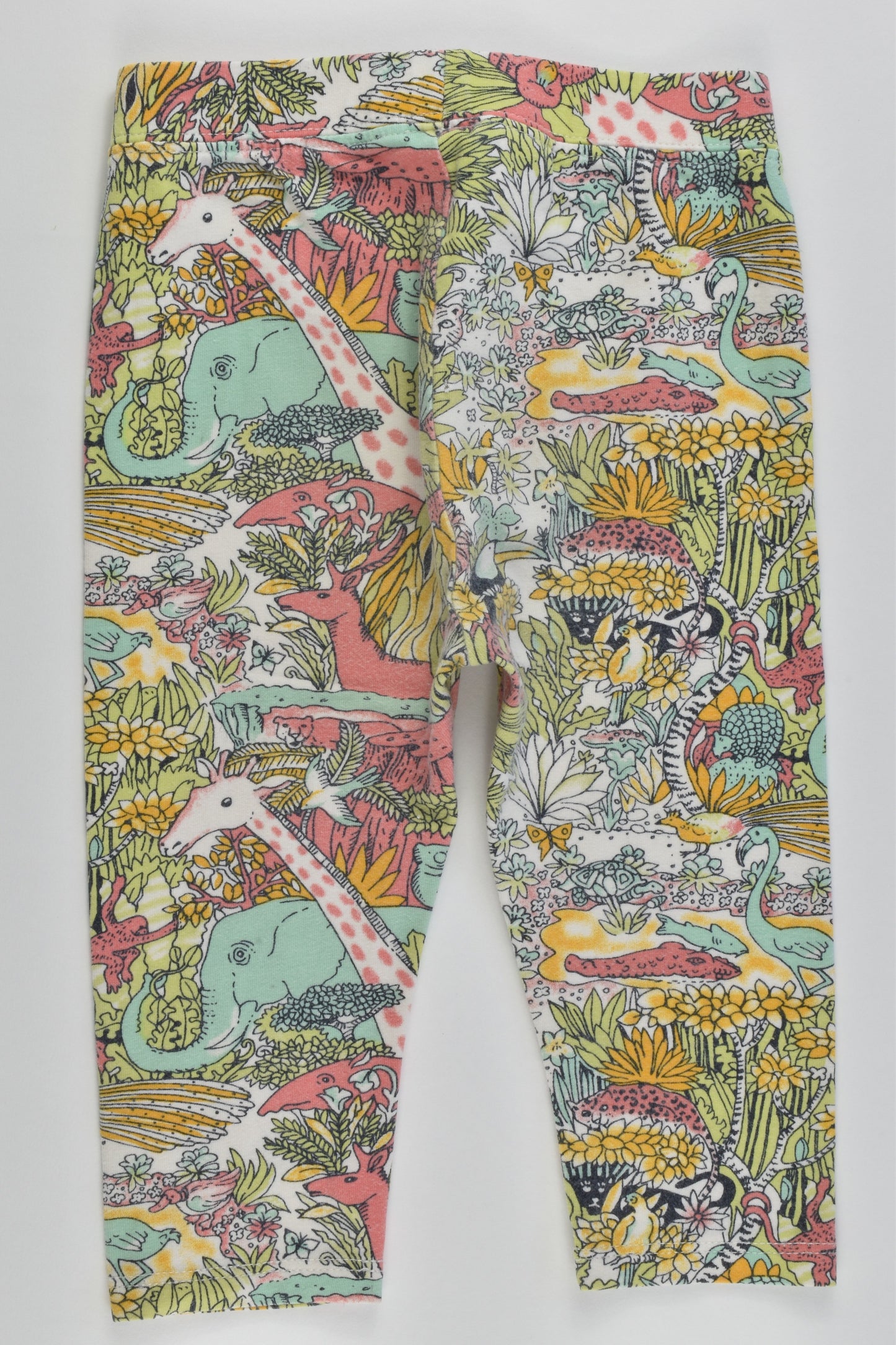 Baby Gap Size 1-2 (90 cm, 18-24 months) Colorful Animals Leggings