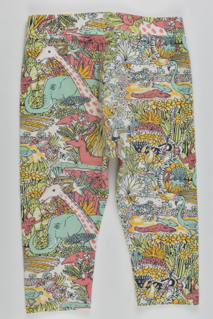 Baby Gap Size 1-2 (90 cm, 18-24 months) Colorful Animals Leggings