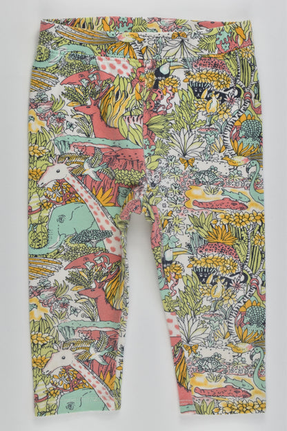 Baby Gap Size 1-2 (90 cm, 18-24 months) Colorful Animals Leggings