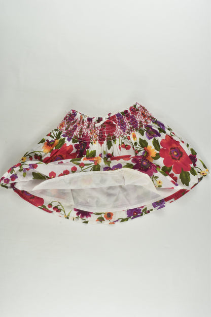 Baby Gap Size 1 Lined Floral Skirt