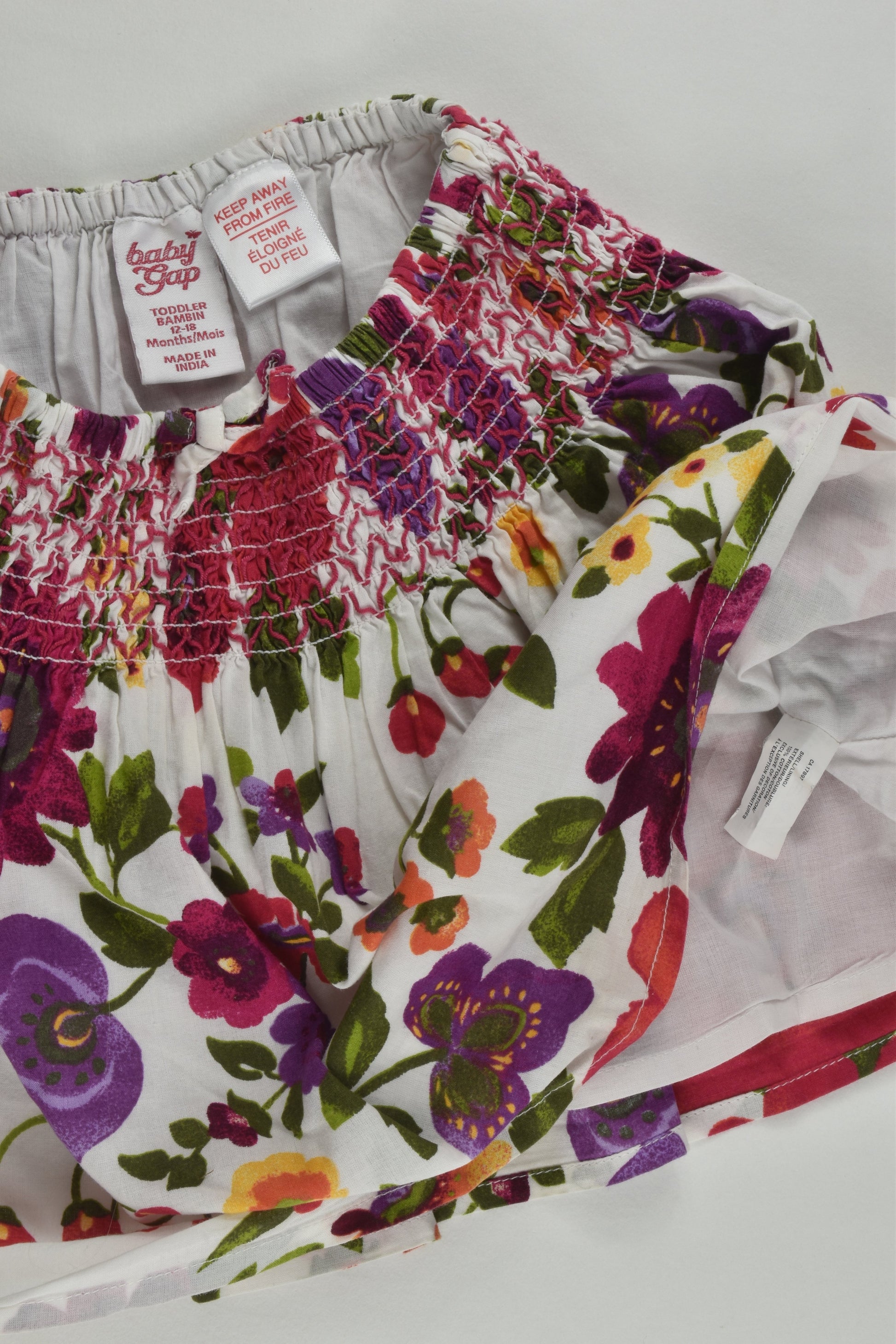 Baby Gap Size 1 Lined Floral Skirt