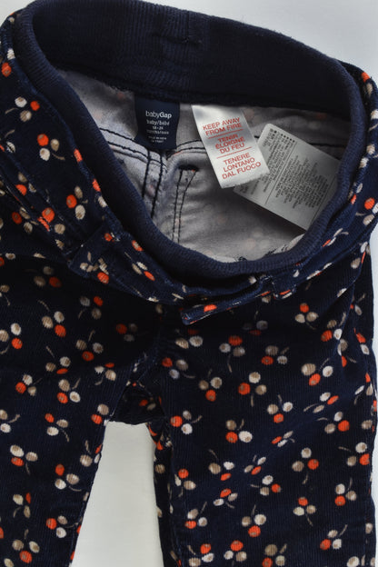 Baby Gap Size 18-24 months Berries Stretchy Cord Pants