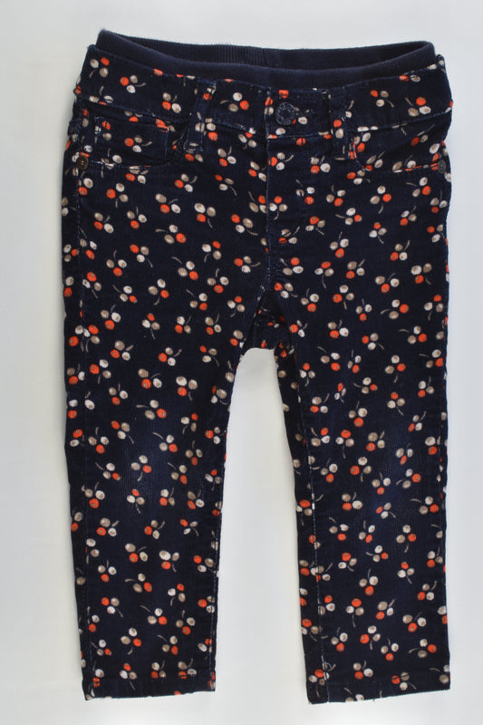 Baby Gap Size 18-24 months Berries Stretchy Cord Pants