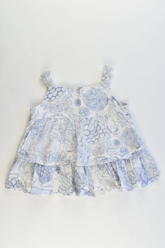 Baby Gap Size 18-24 months Ruffle Blouse