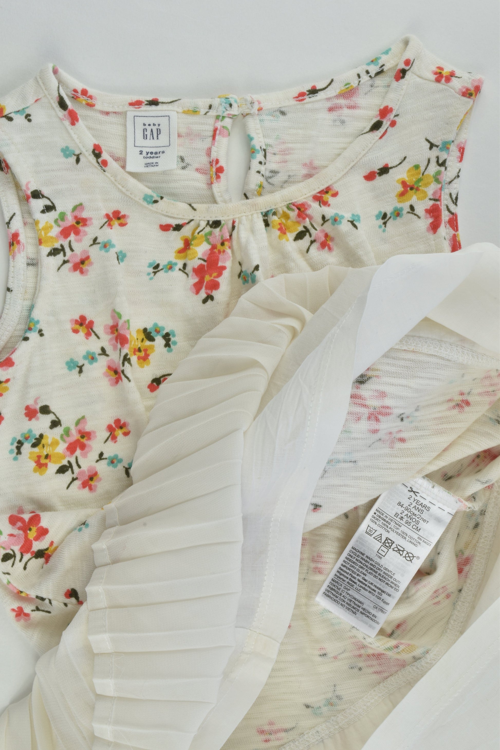 Baby Gap Size 2 Floral Tunic