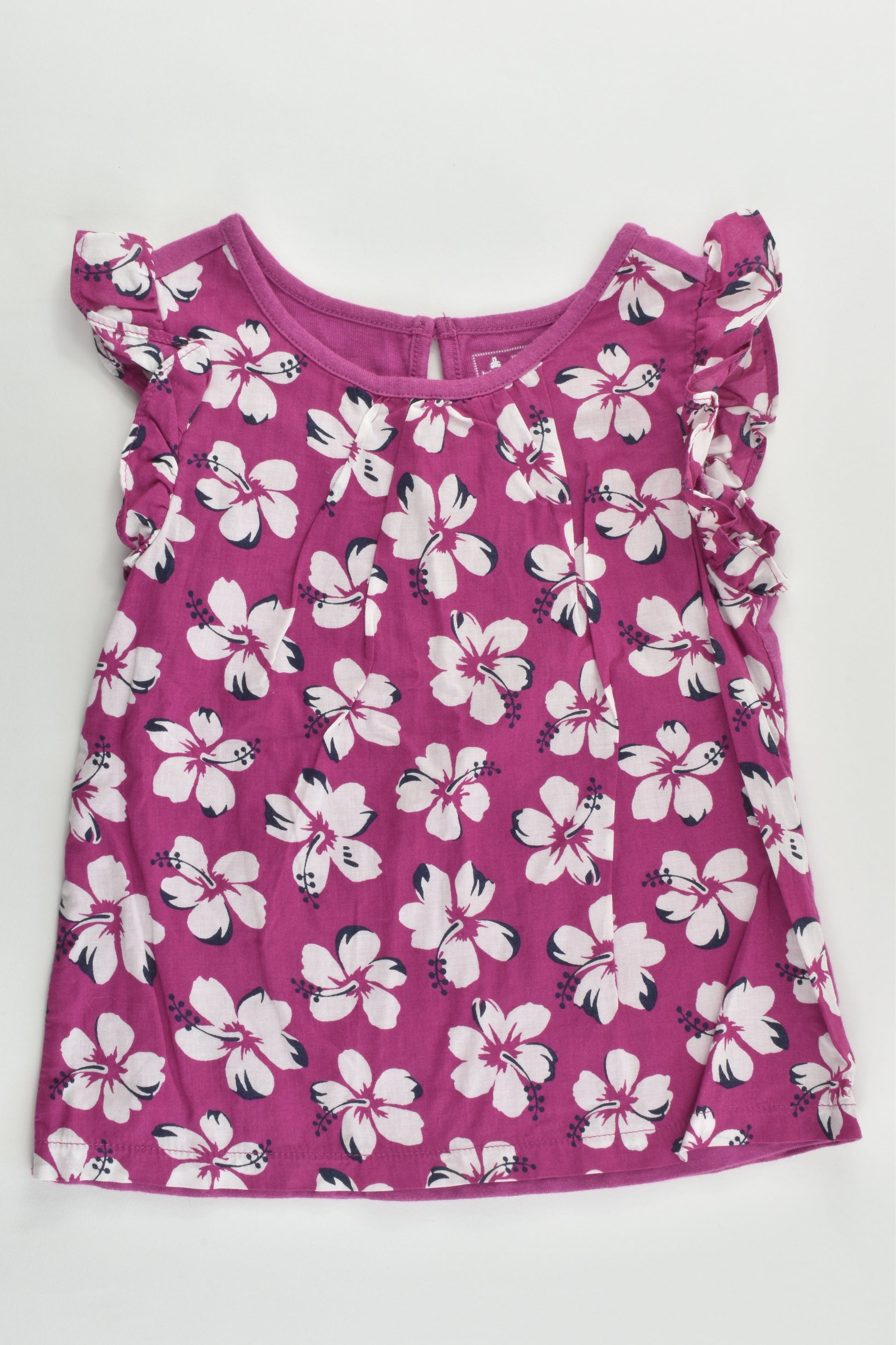 Baby Gap size 2 Lined Floral Blouse