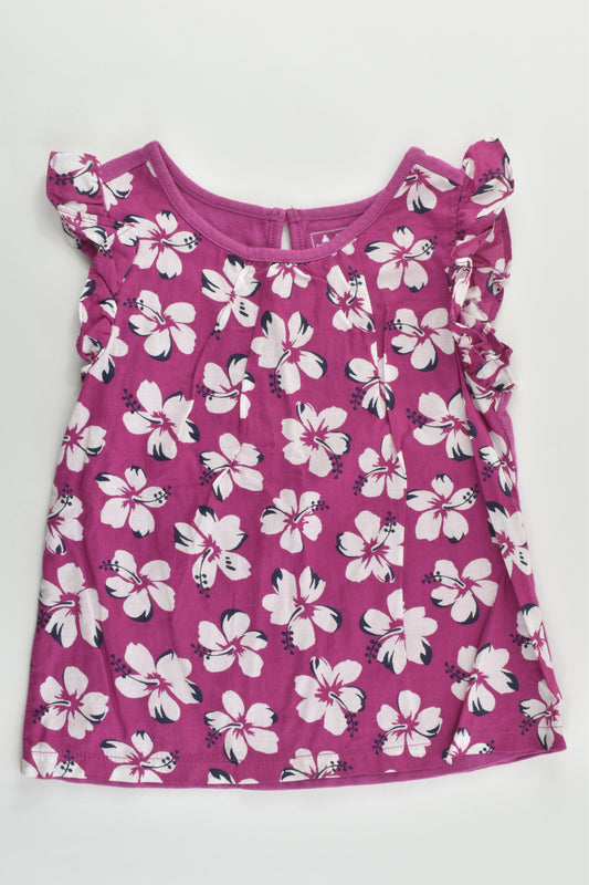 Baby Gap size 2 Lined Floral Blouse